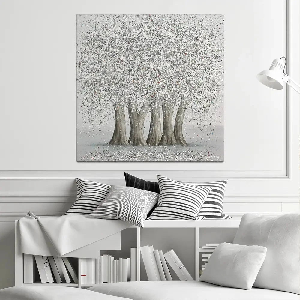 Together In Love Square Canvas Print Together In Love Square Canvas Print wall art product Jo Gough