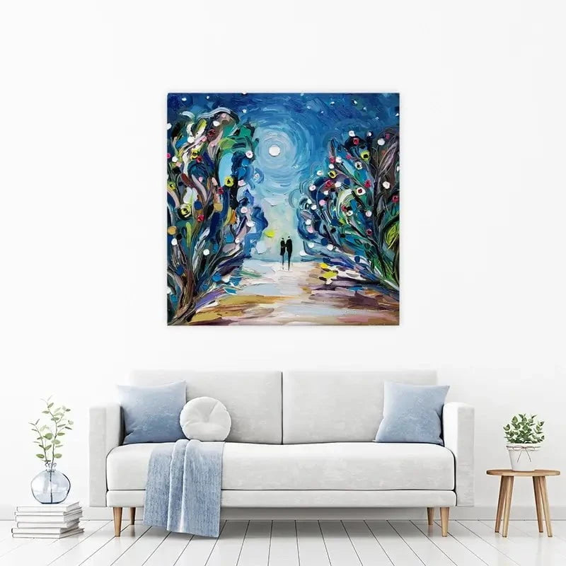 Together Under The Stars Canvas Print Together Under The Stars Canvas Print wall art product Ekaterina Ermilkina