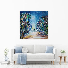 Together Under The Stars Canvas Print Together Under The Stars Canvas Print wall art product Ekaterina Ermilkina