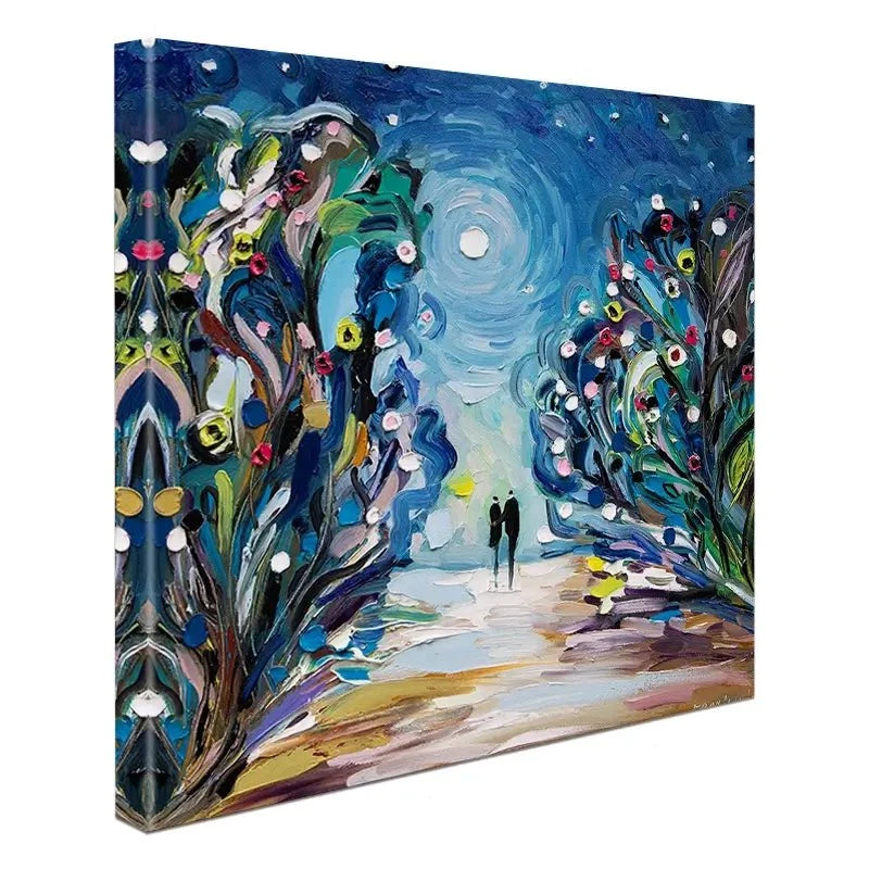 Together Under The Stars Canvas Print Together Under The Stars Canvas Print wall art product Ekaterina Ermilkina