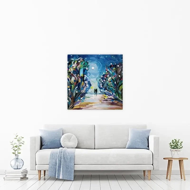 Together Under The Stars Canvas Print Together Under The Stars Canvas Print wall art product Ekaterina Ermilkina