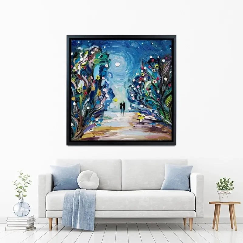 Together Under The Stars Canvas Print Together Under The Stars Canvas Print wall art product Ekaterina Ermilkina