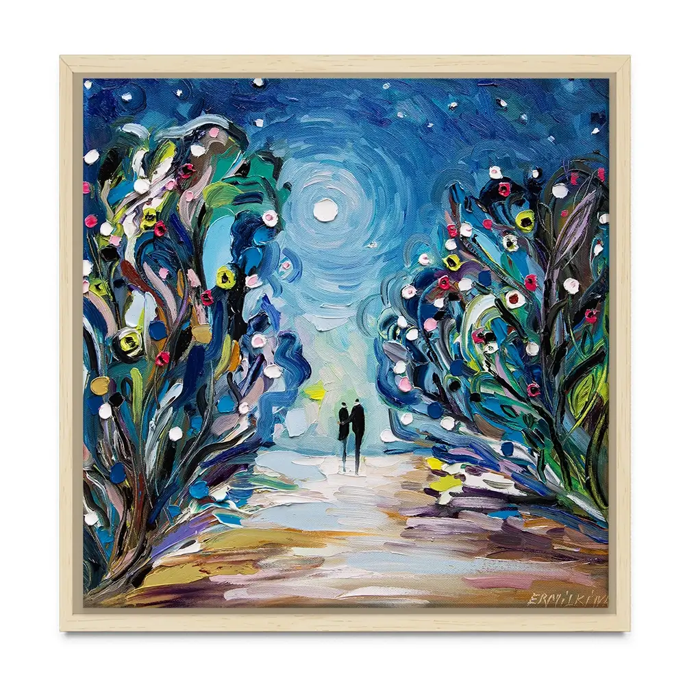 Together Under The Stars Canvas Print Together Under The Stars Canvas Print wall art product Ekaterina Ermilkina