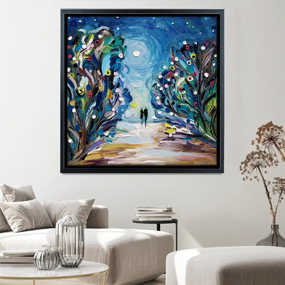 Together Under The Stars Canvas Print Together Under The Stars Canvas Print wall art product Ekaterina Ermilkina