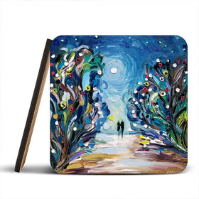 Together Under The Stars Coaster Set Together Under The Stars Coaster Set wall art product Ekaterina Ermilkina