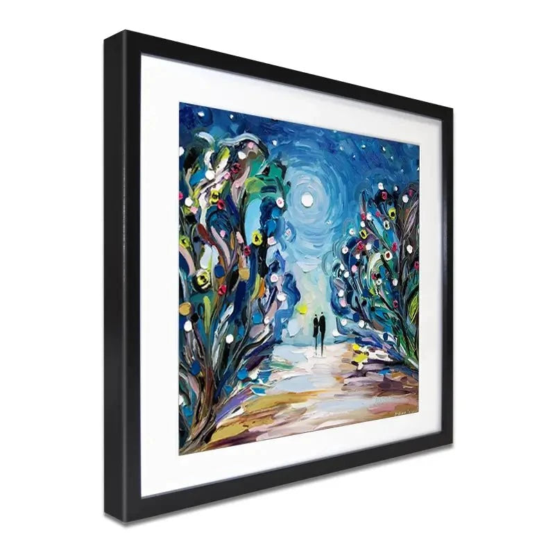 Together Under The Stars Framed Art Print Together Under The Stars Framed Art Print wall art product Ekaterina Ermilkina