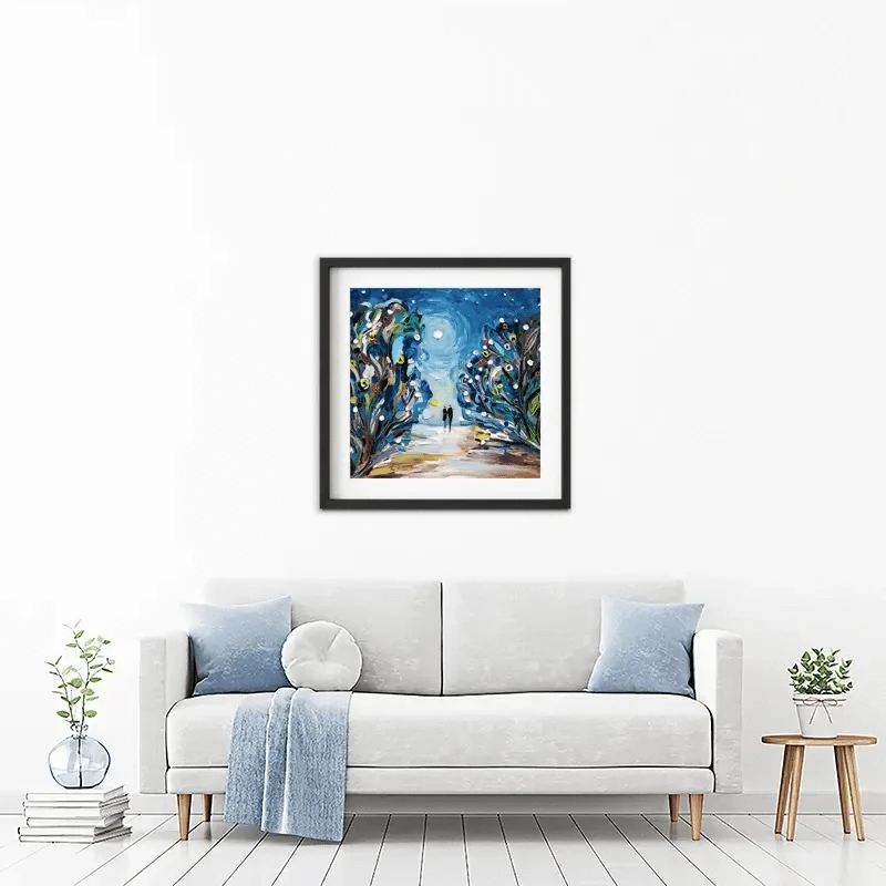 Together Under The Stars Framed Art Print Together Under The Stars Framed Art Print wall art product Ekaterina Ermilkina
