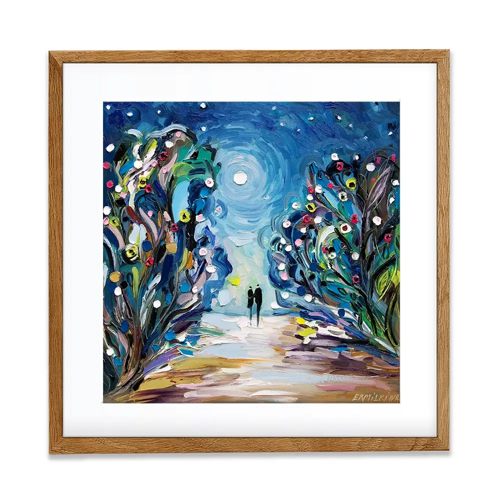 Together Under The Stars Framed Art Print Together Under The Stars Framed Art Print wall art product Ekaterina Ermilkina