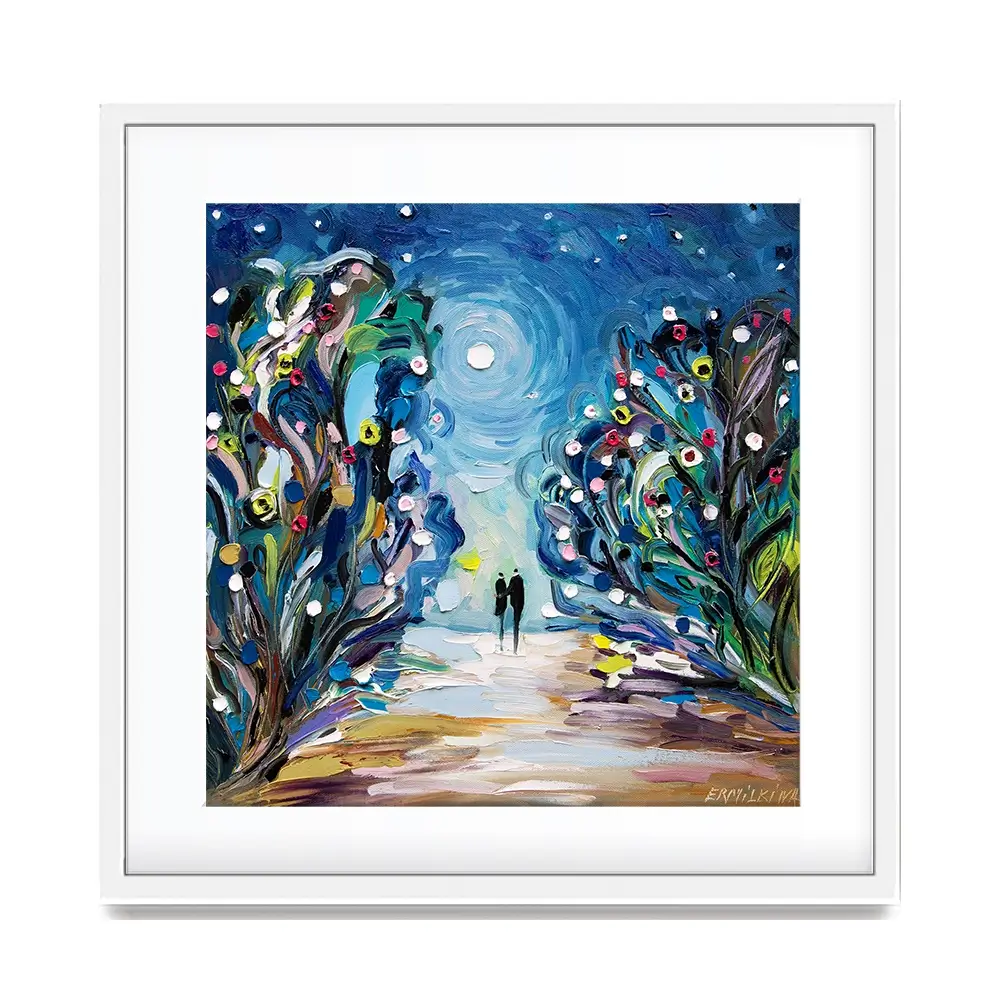 Together Under The Stars Framed Art Print Together Under The Stars Framed Art Print wall art product Ekaterina Ermilkina