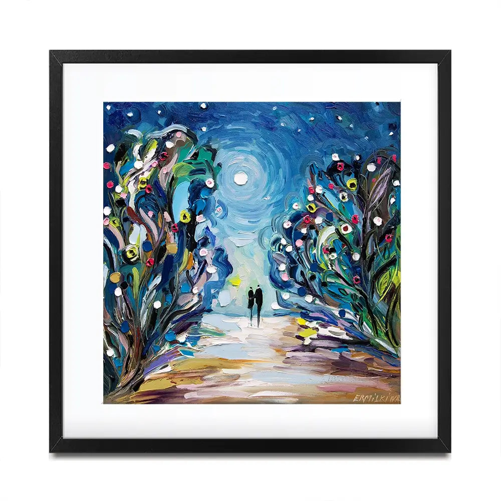 Together Under The Stars Framed Art Print Together Under The Stars Framed Art Print wall art product Ekaterina Ermilkina