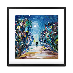 Together Under The Stars Framed Art Print Together Under The Stars Framed Art Print wall art product Ekaterina Ermilkina
