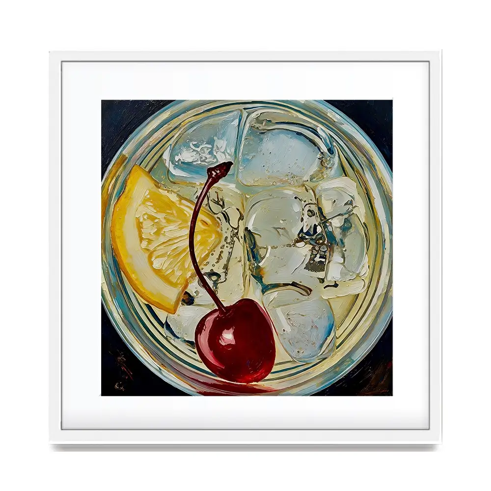 Tom Collins Cocktail Square Framed Art Print Tom Collins Cocktail Square Framed Art Print wall art product David Alexander Elder