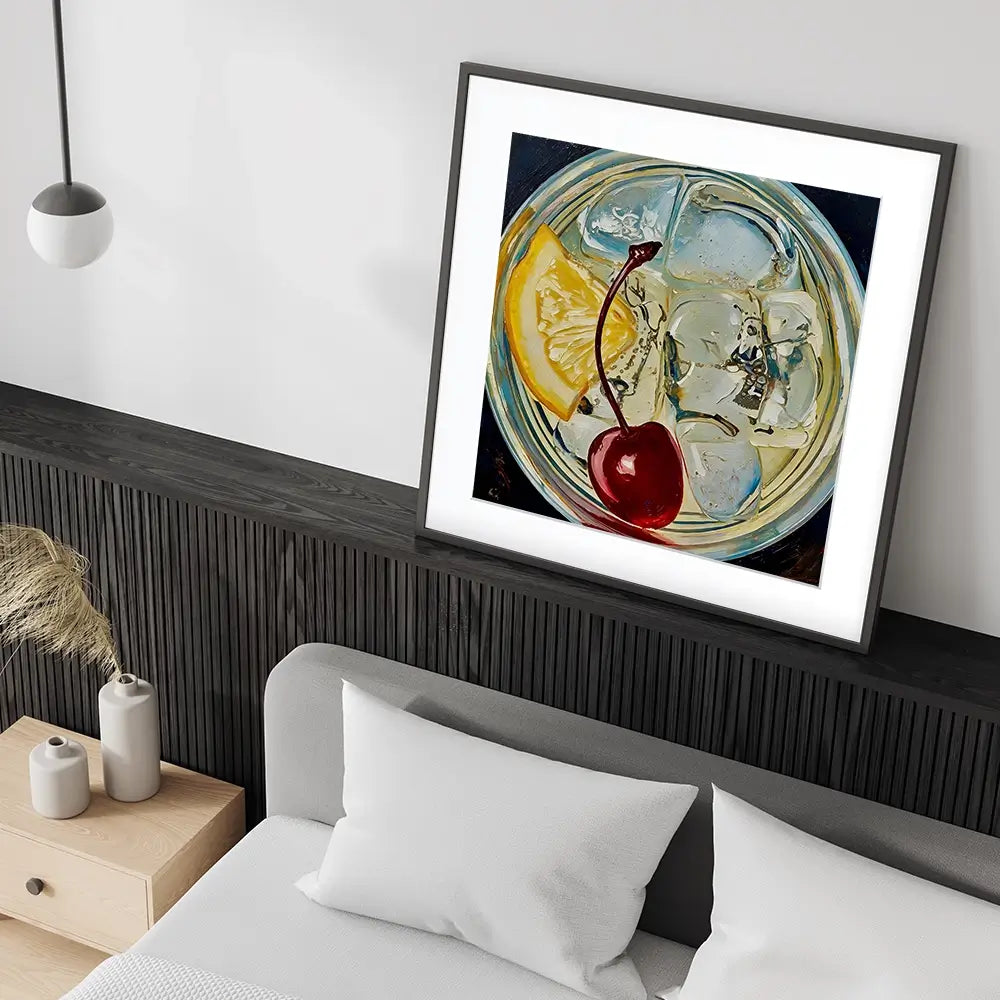 Tom Collins Cocktail Square Framed Art Print Tom Collins Cocktail Square Framed Art Print wall art product David Alexander Elder