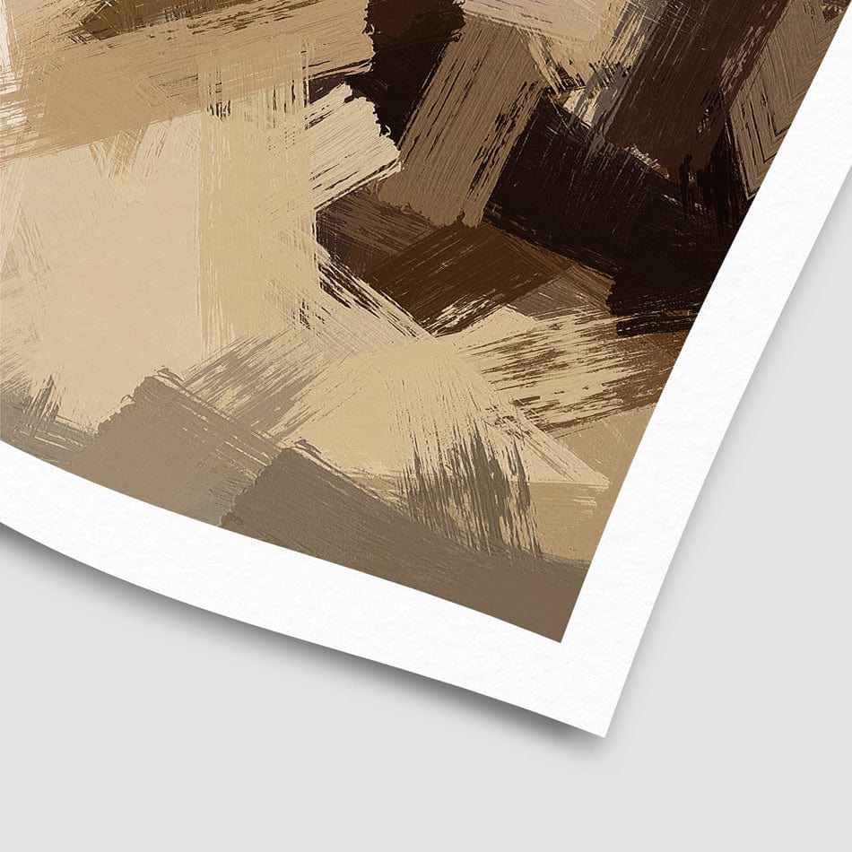 Tones Of Brown Art Print wall art product / Shutterstock