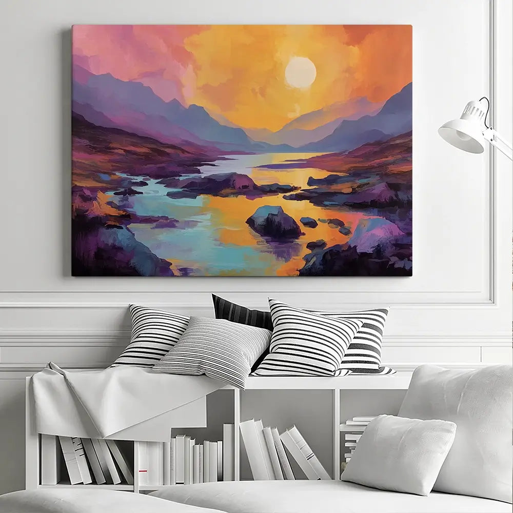 Torridon Dusk Canvas Print Torridon Dusk Canvas Print wall art product David Alexander Elder
