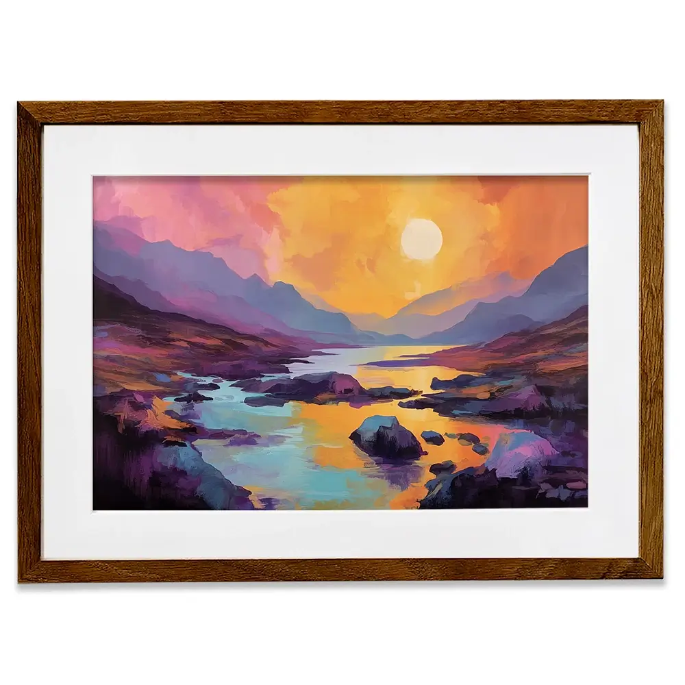 Torridon Dusk Framed Art Print Torridon Dusk Framed Art Print wall art product David Alexander Elder
