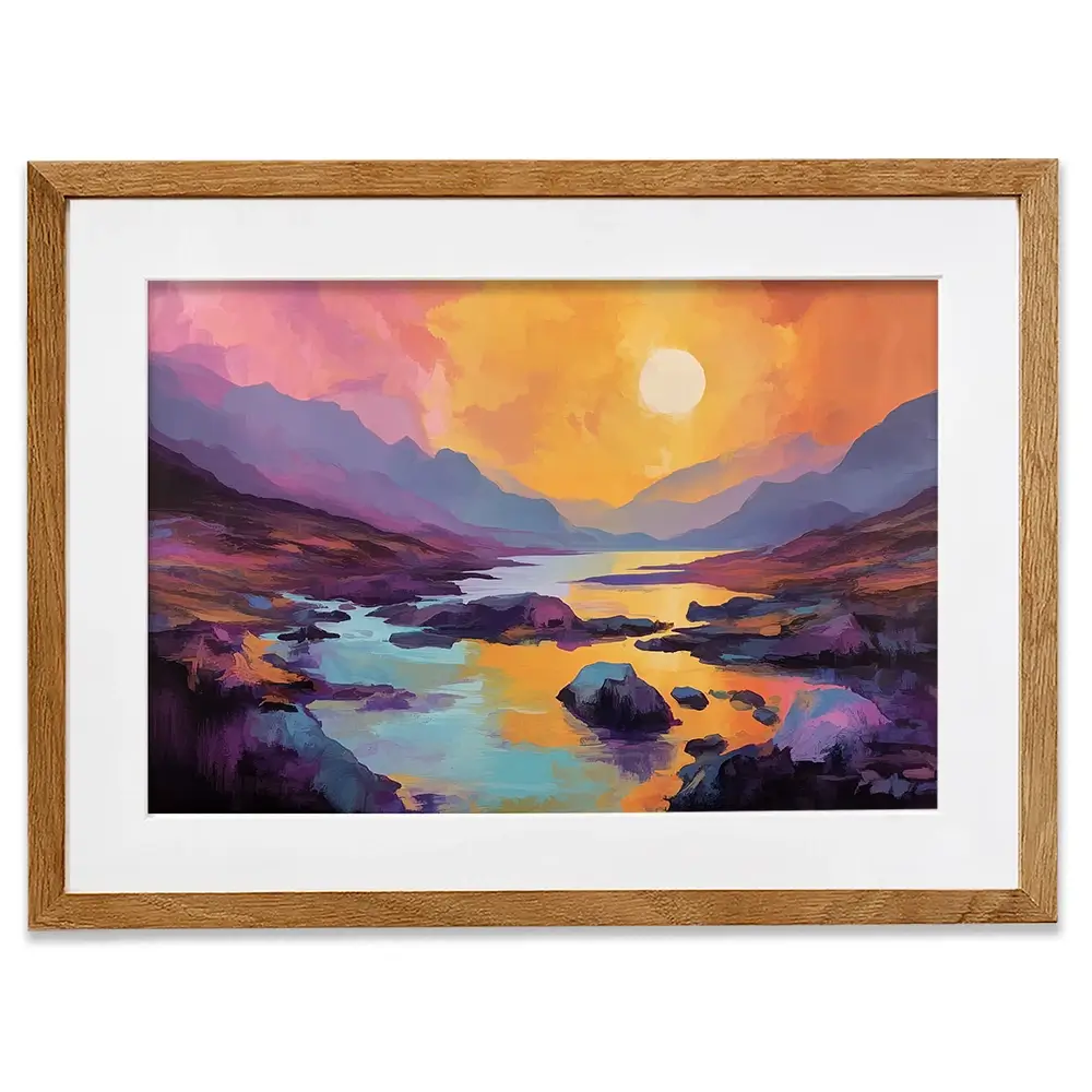 Torridon Dusk Framed Art Print Torridon Dusk Framed Art Print wall art product David Alexander Elder