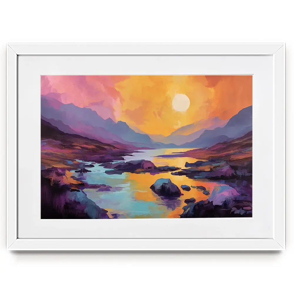 Torridon Dusk Framed Art Print Torridon Dusk Framed Art Print wall art product David Alexander Elder