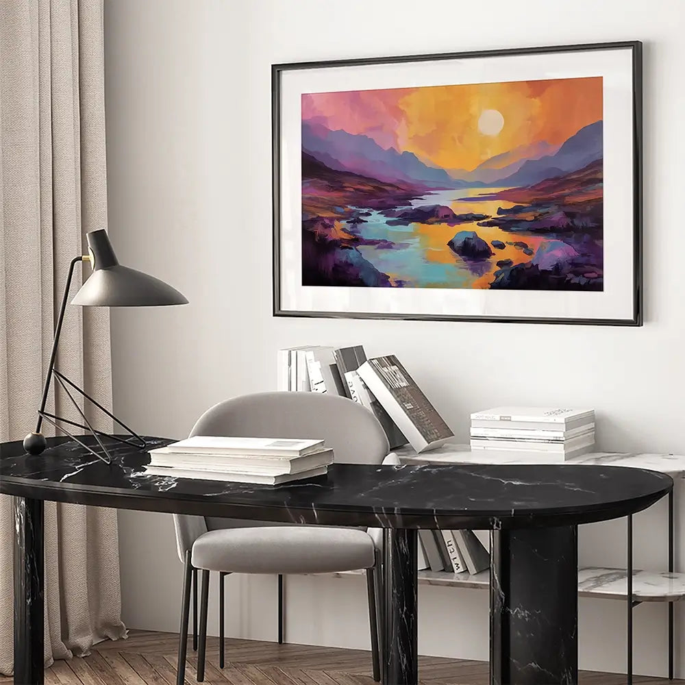 Torridon Dusk Framed Art Print Torridon Dusk Framed Art Print wall art product David Alexander Elder