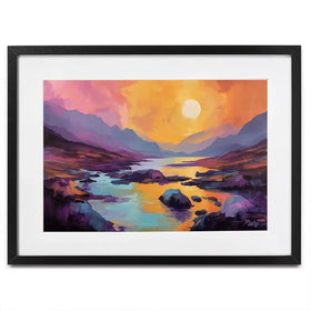 Torridon Dusk Framed Art Print Torridon Dusk Framed Art Print wall art product David Alexander Elder