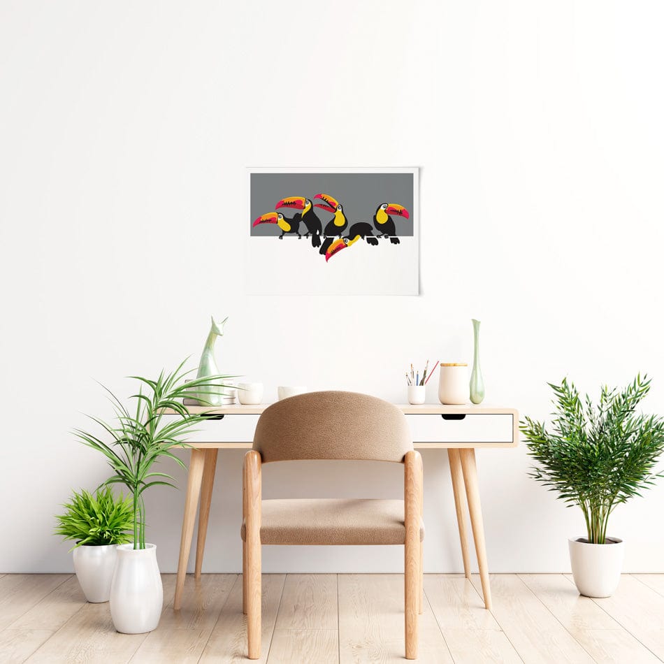 Toucan Party Art Print wall art product / Shutterstock