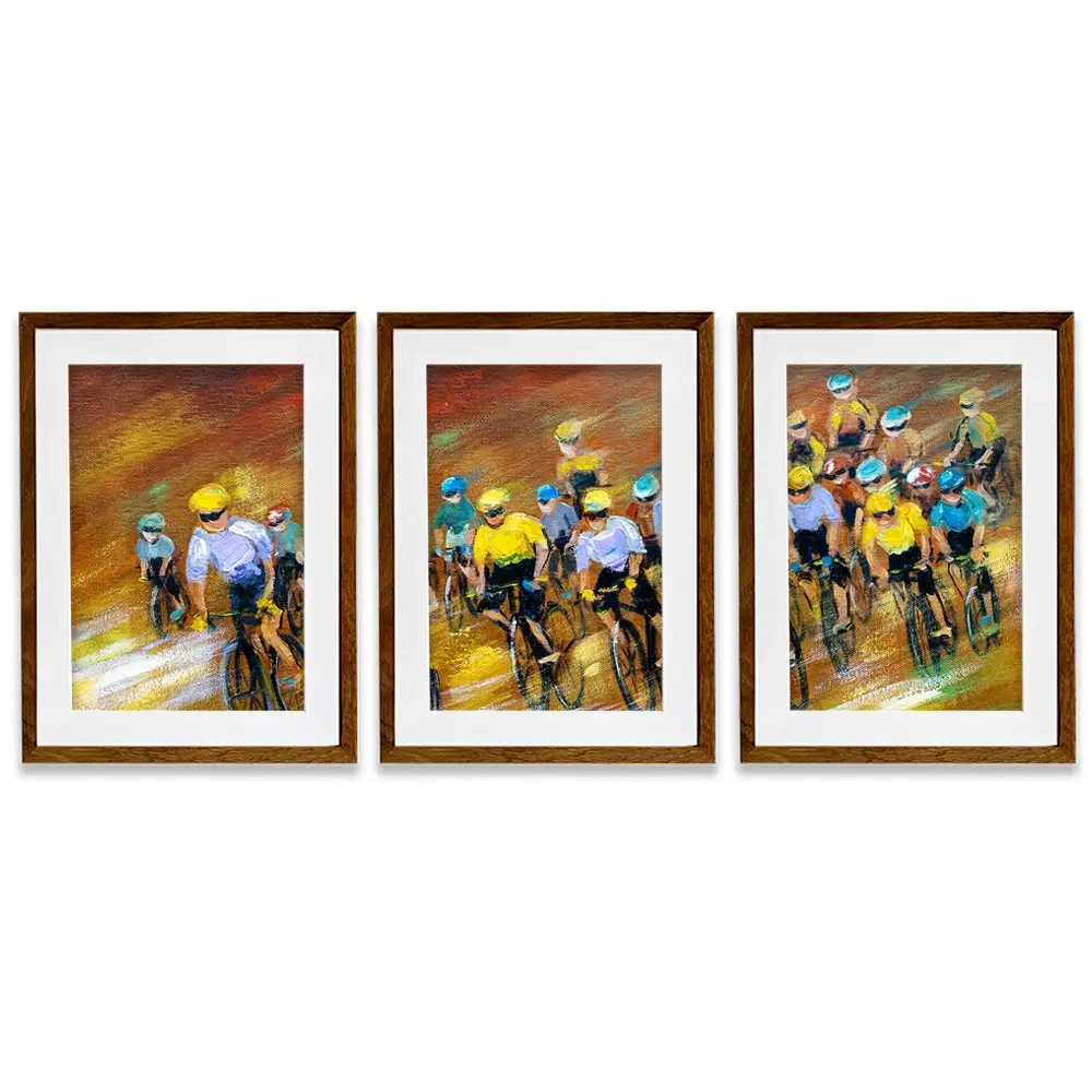 Tour De France Framed Art Print Trio Tour De France Framed Art Print Trio wall art product CYC / Shutterstock