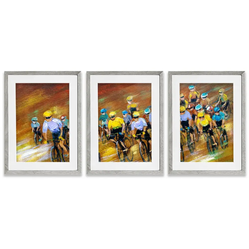 Tour De France Framed Art Print Trio Tour De France Framed Art Print Trio wall art product CYC / Shutterstock