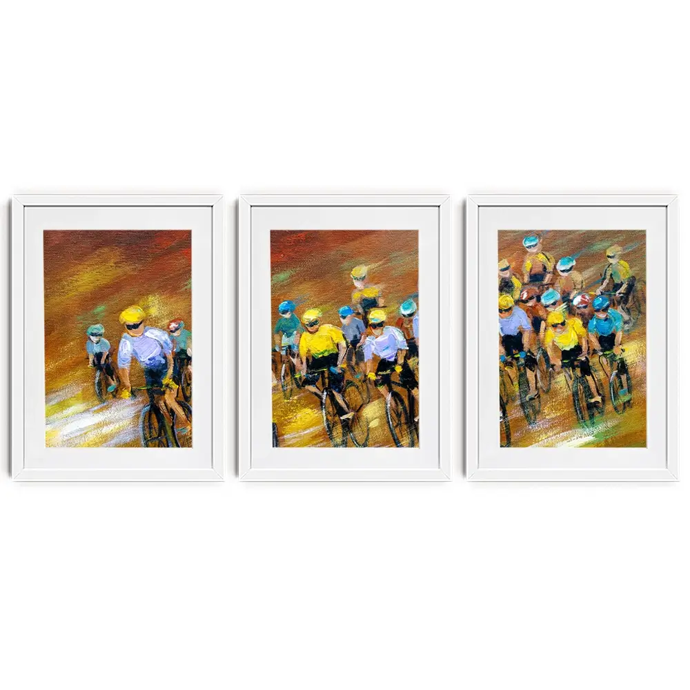 Tour De France Framed Art Print Trio Tour De France Framed Art Print Trio wall art product CYC / Shutterstock