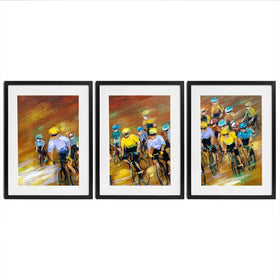 Tour De France Framed Art Print Trio Tour De France Framed Art Print Trio wall art product CYC / Shutterstock