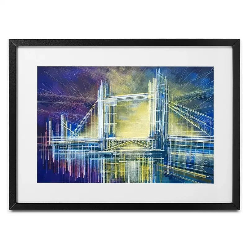 Tower Bridge At Midnight Framed Art Print Tower Bridge At Midnight Framed Art Print wall art product Marc Todd - Independent