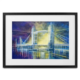 Tower Bridge At Midnight Framed Art Print Tower Bridge At Midnight Framed Art Print wall art product Marc Todd - Independent