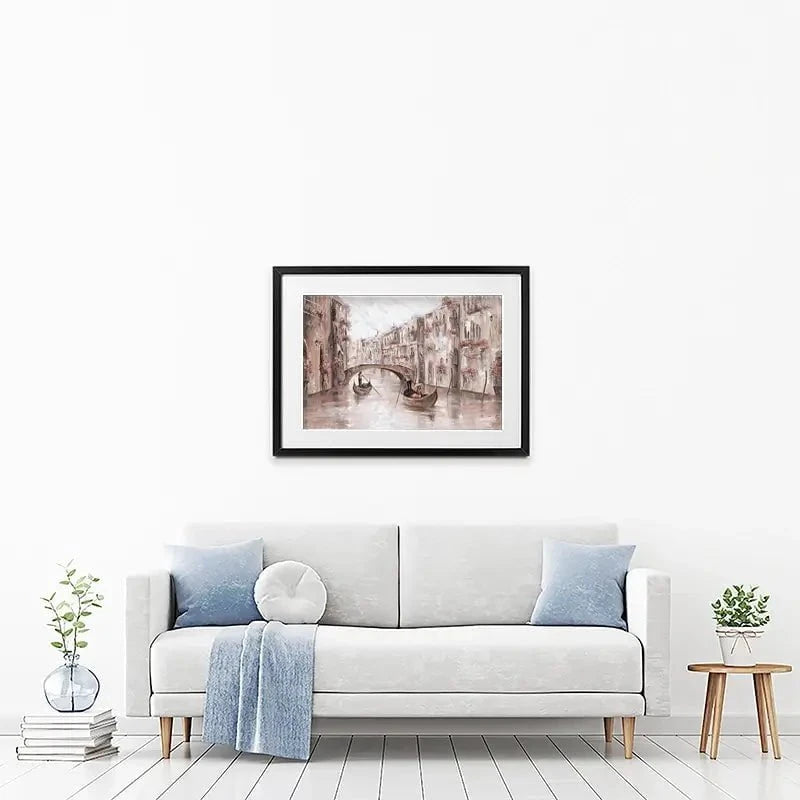 Tranquility In Venice Framed Art Print Tranquility In Venice Framed Art Print wall art product Isabella Karolewicz