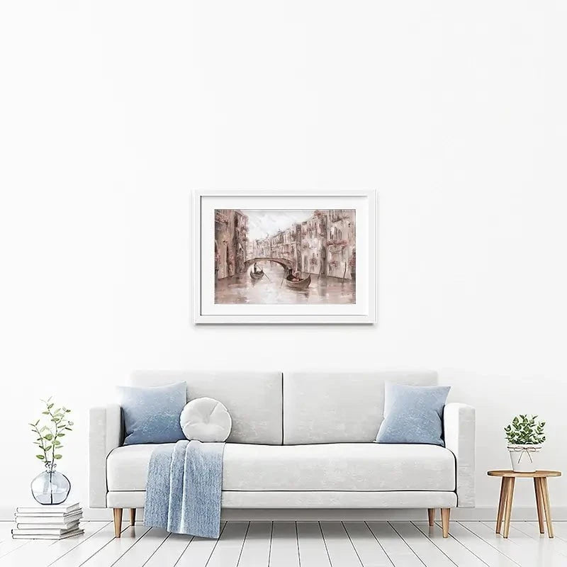 Tranquility In Venice Framed Art Print Tranquility In Venice Framed Art Print wall art product Isabella Karolewicz