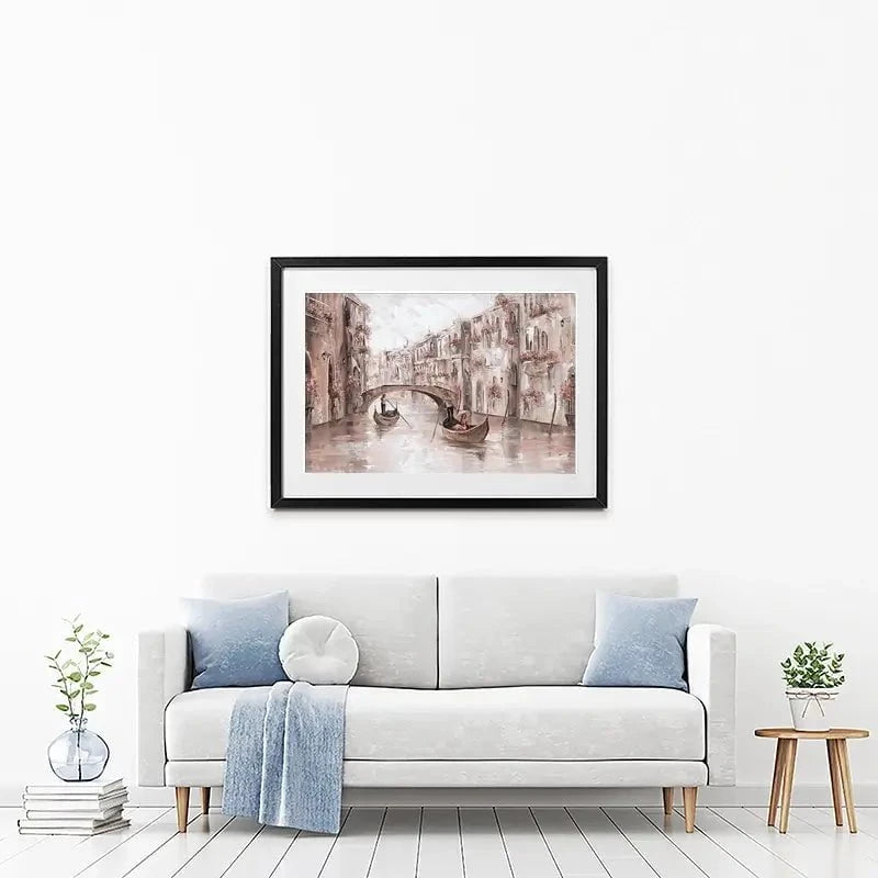 Tranquility In Venice Framed Art Print Tranquility In Venice Framed Art Print wall art product Isabella Karolewicz