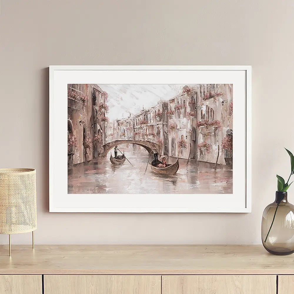 Tranquility In Venice Framed Art Print Tranquility In Venice Framed Art Print wall art product Isabella Karolewicz