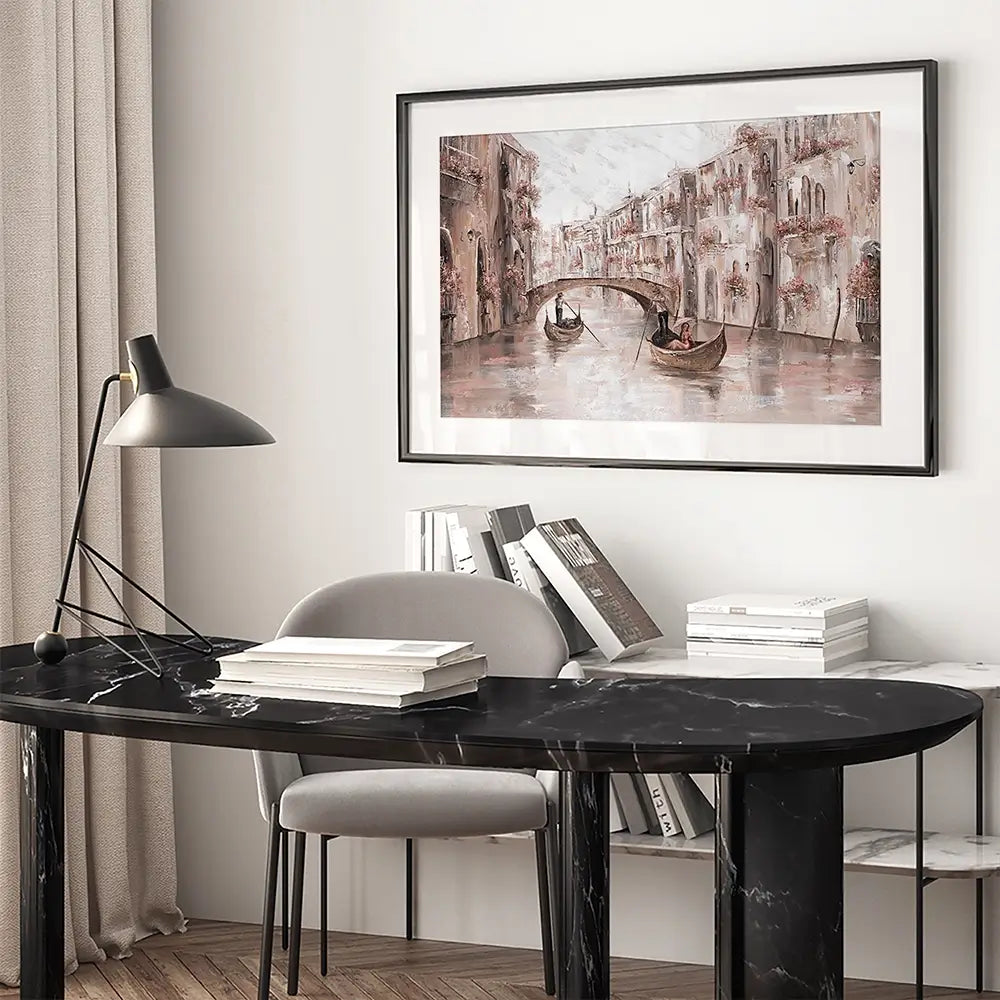 Tranquility In Venice Framed Art Print Tranquility In Venice Framed Art Print wall art product Isabella Karolewicz