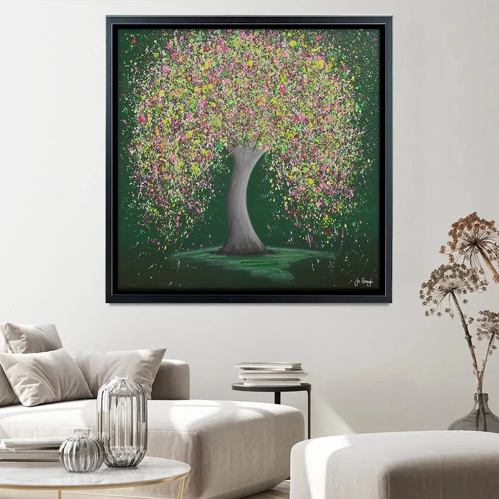 Treasured Love Square Canvas Print Treasured Love Square Canvas Print wall art product Jo Gough