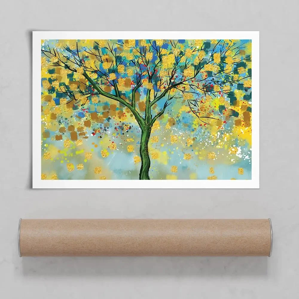 Tree In Colour Art Print Tree In Colour Art Print wall art product MA_3dwallpaper / Shutterstock