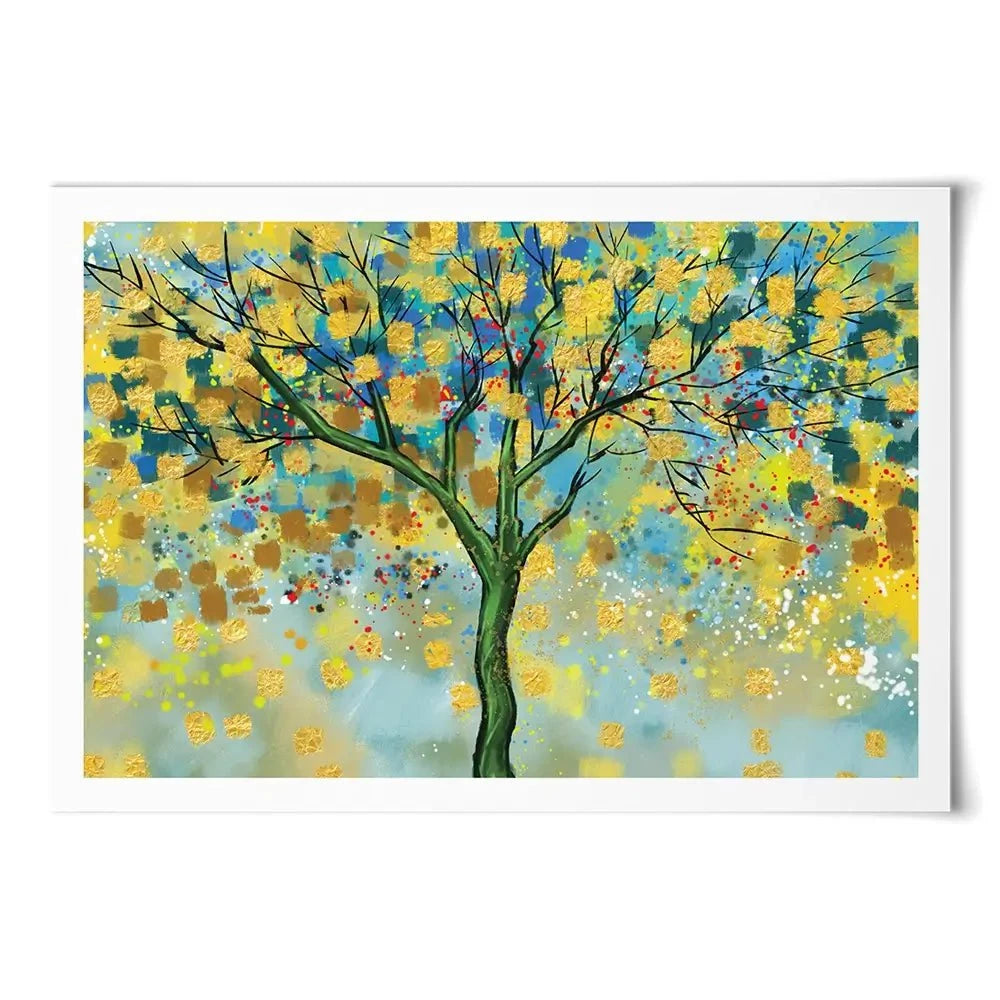 Tree In Colour Art Print Tree In Colour Art Print wall art product MA_3dwallpaper / Shutterstock
