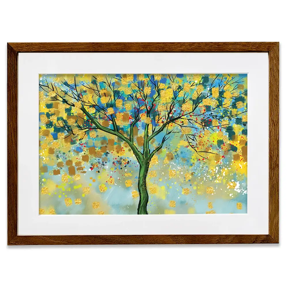 Tree In Colour Framed Art Print Tree In Colour Framed Art Print wall art product MA_3dwallpaper / Shutterstock