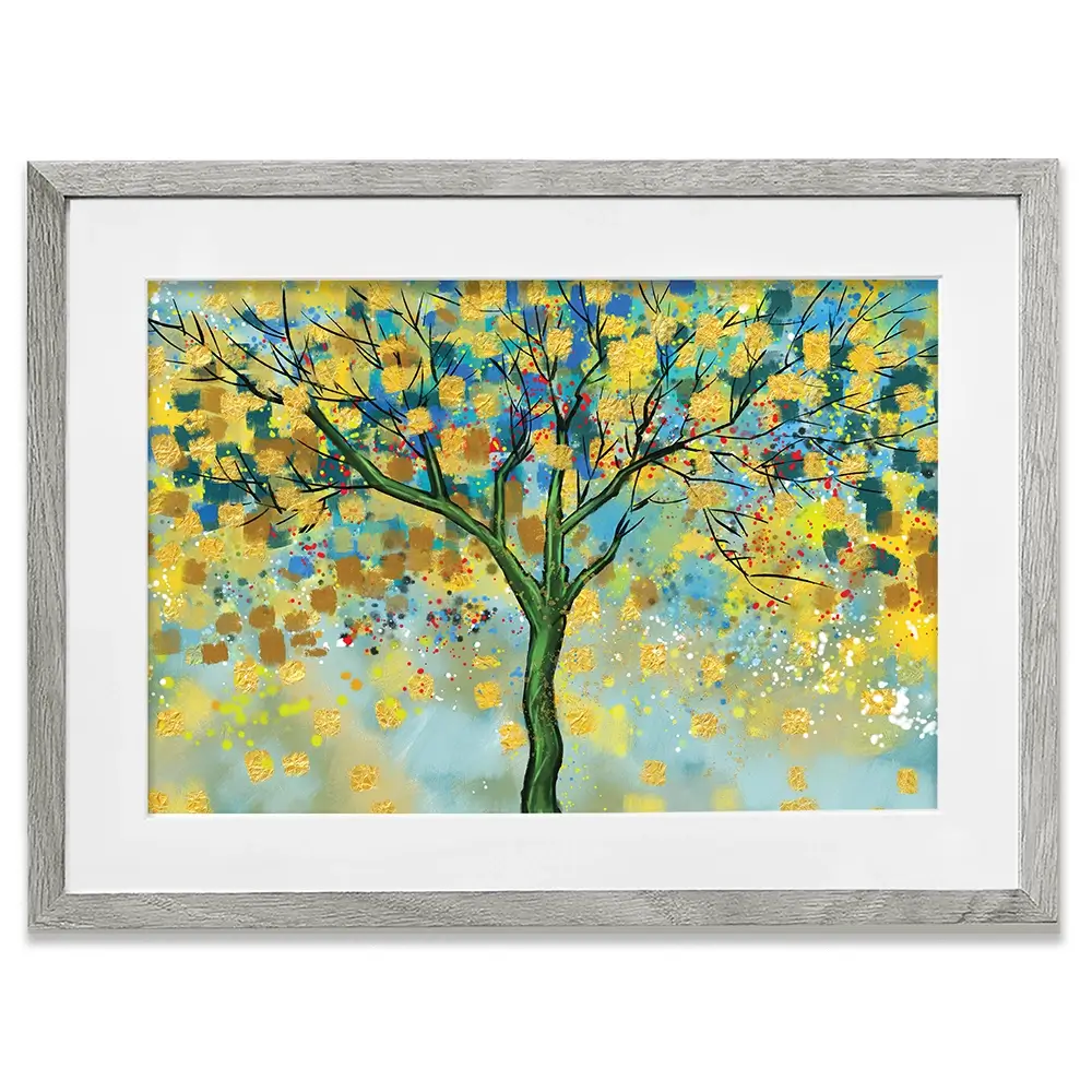 Tree In Colour Framed Art Print Tree In Colour Framed Art Print wall art product MA_3dwallpaper / Shutterstock