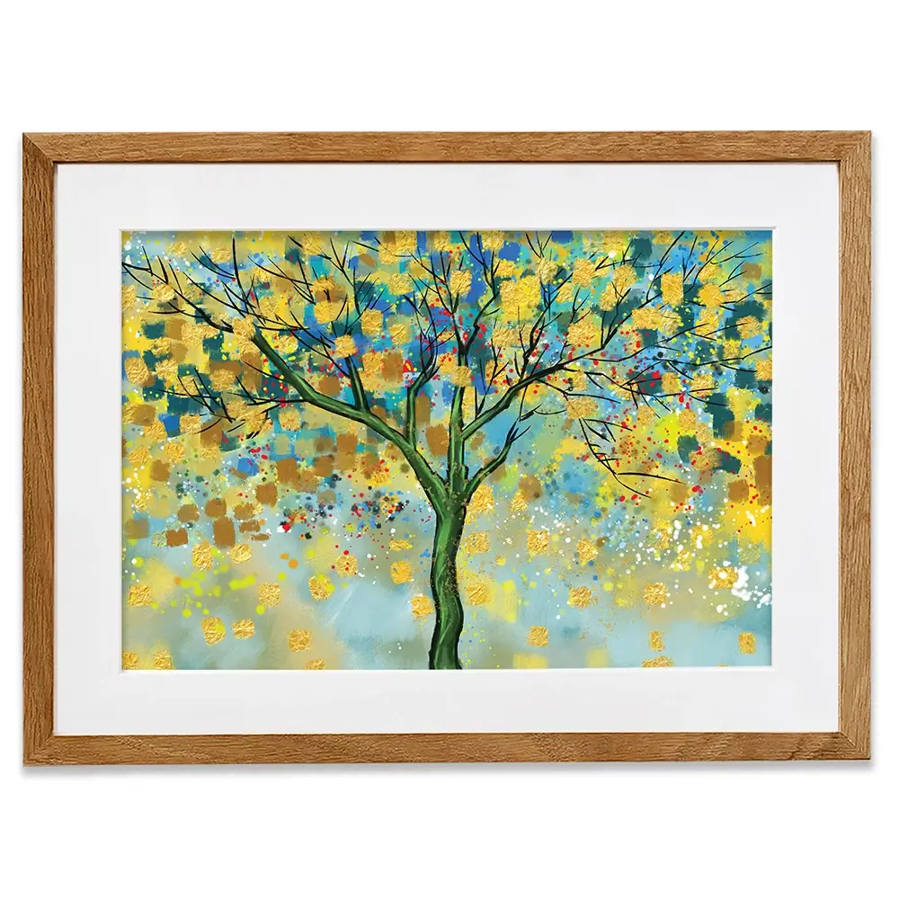 Tree In Colour Framed Art Print Tree In Colour Framed Art Print wall art product MA_3dwallpaper / Shutterstock
