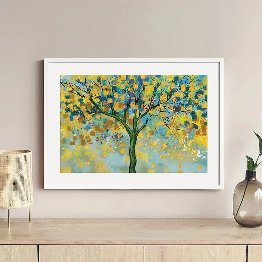 Tree In Colour Framed Art Print Tree In Colour Framed Art Print wall art product MA_3dwallpaper / Shutterstock