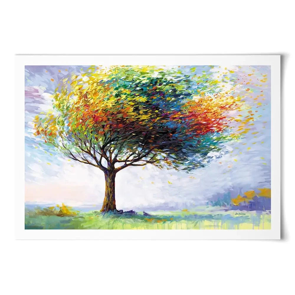 Tree In The Wind Art Print Tree In The Wind Art Print wall art product Leon Devenice