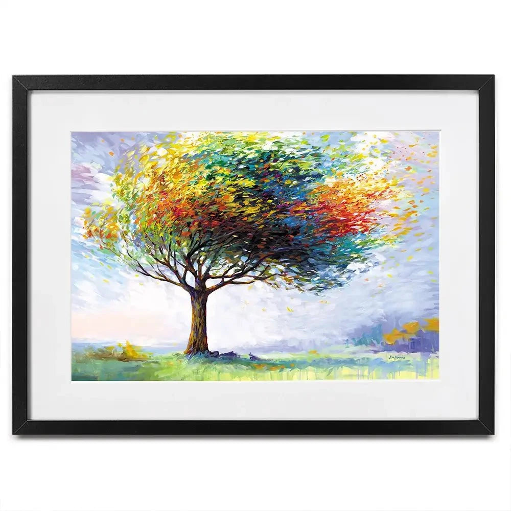 Tree In The Wind Framed Art Print Tree In The Wind Framed Art Print wall art product Leon Devenice