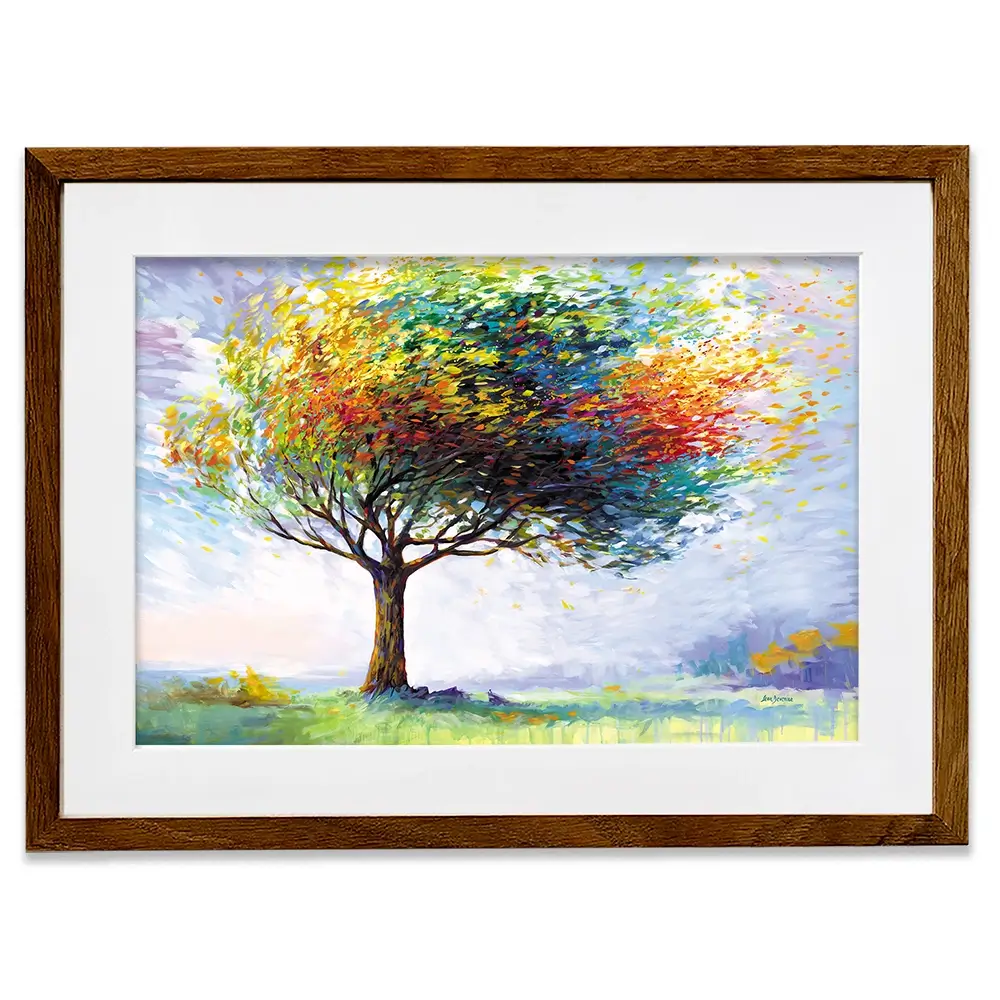 Tree In The Wind Framed Art Print Tree In The Wind Framed Art Print wall art product Leon Devenice