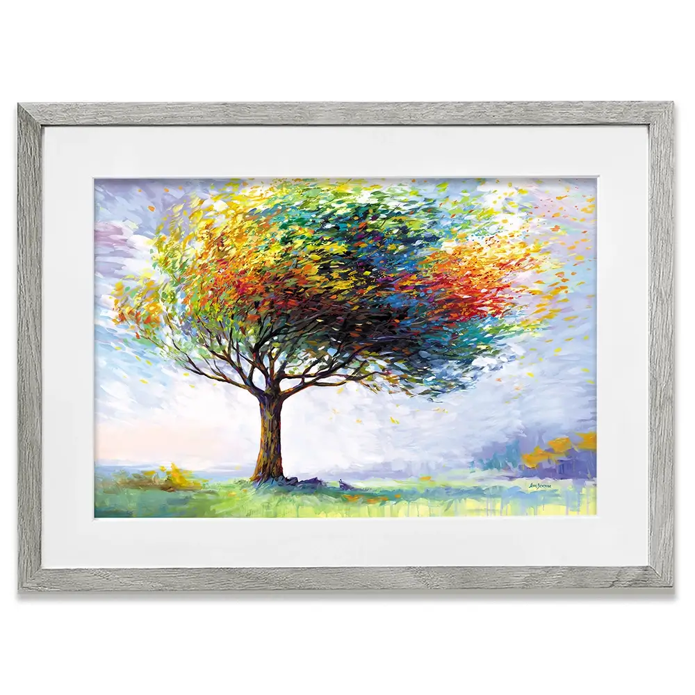Tree In The Wind Framed Art Print Tree In The Wind Framed Art Print wall art product Leon Devenice