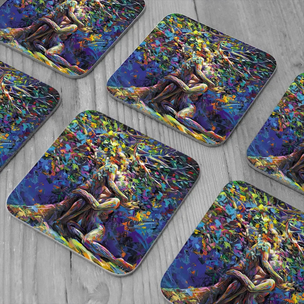 Tree Of Affection Coaster Set Tree Of Affection Coaster Set wall art product Leon Devenice