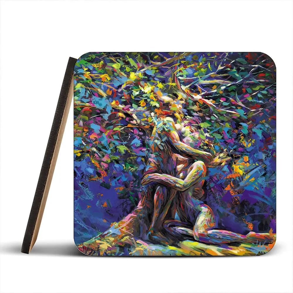 Tree Of Affection Coaster Set Tree Of Affection Coaster Set wall art product Leon Devenice