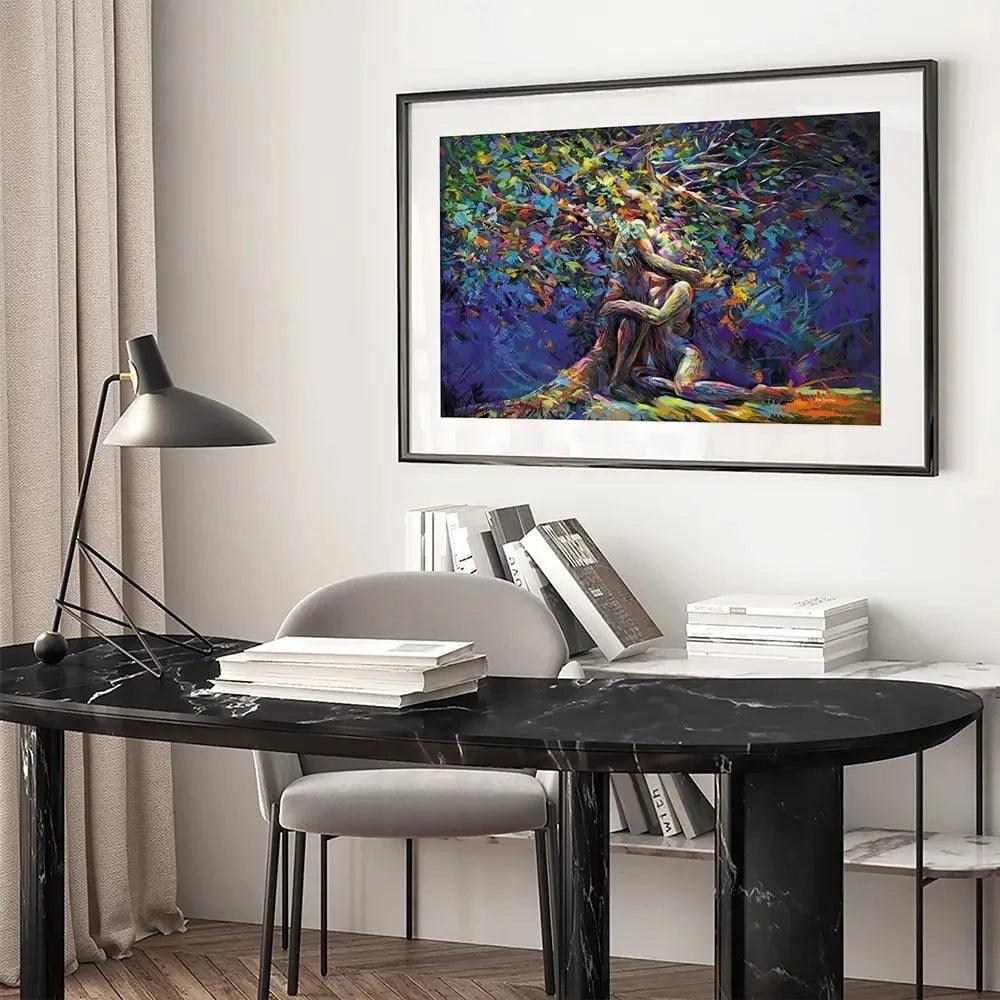 Tree Of Affection Framed Art Print Tree Of Affection Framed Art Print wall art product Leon Devenice